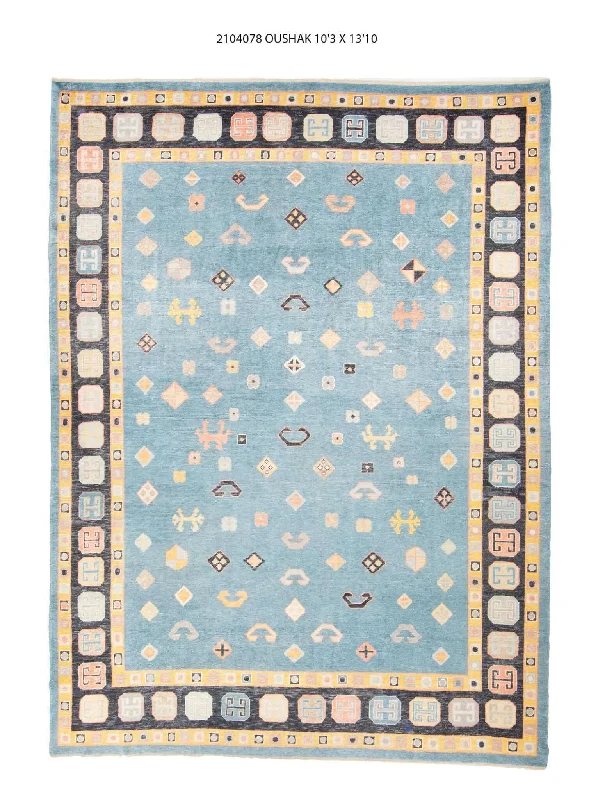 10x14 Modern Oushak Area Rug