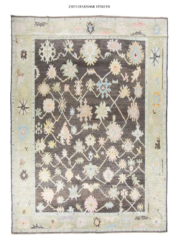 10x14 Modern Oushak Area Rug