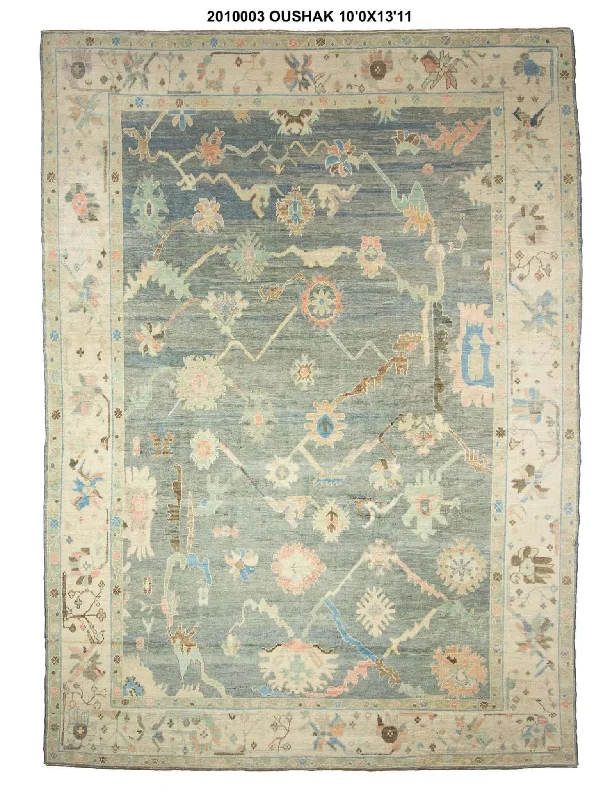 10x14 Modern Oushak Area Rug