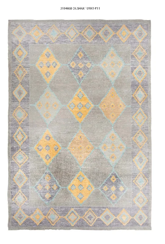 10x15 Modern Oushak Area Rug