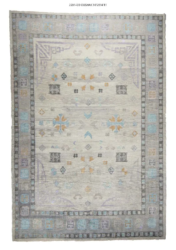 10x15 Modern Oushak Area Rug