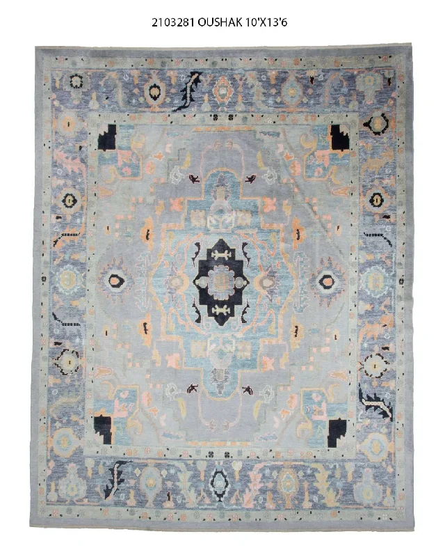 11x14 Modern Oushak Area Rug