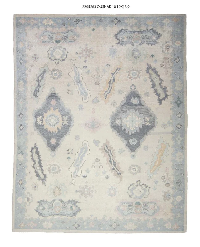 11x14 Modern Oushak Area Rug