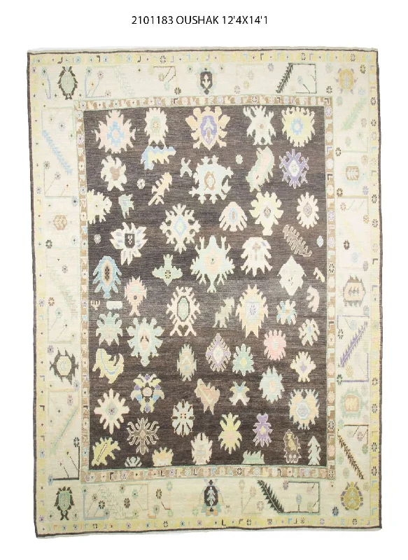 12x14 Modern Oushak Area Rug