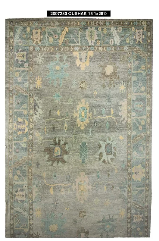 15x26 Modern Turkish Oushak Area Rug