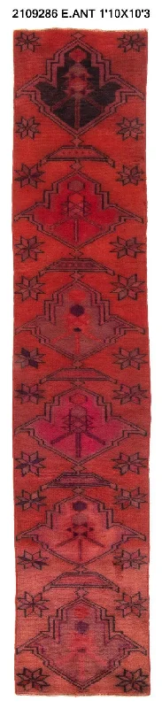 2x10 Old & Vintage Turkish Area Runner Rug