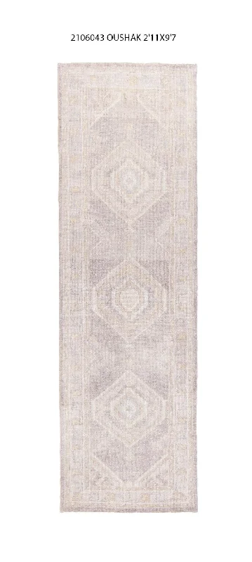 3x10 Modern Oushak Area Runner Rug