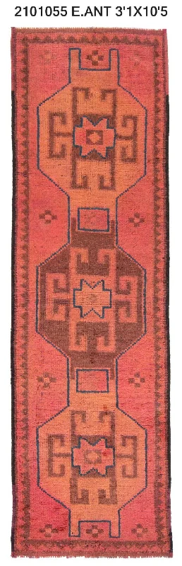 3x10 Old & Vintage Turkish Area Runner Rug