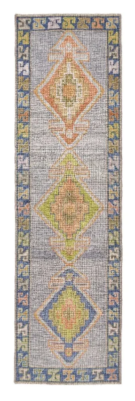 3x10 Soft Modern Oushak Runner Rug