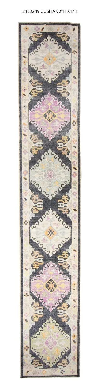 3x11 Modern Oushak Area Runner Rug