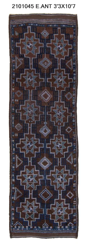 3x11 Old & Vintage Turkish Area Runner Rug