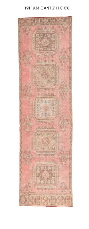 3x11 Old & Vintage Turkish Arearunner Rug