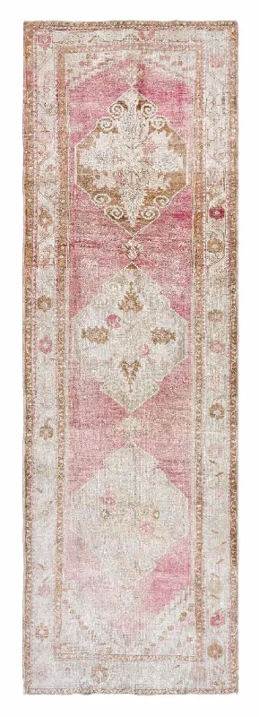 3x11 Soft Old & Vintage Turkish Runner Rug