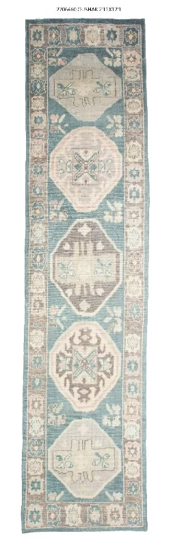 3x12 Modern Oushak Area Runner Rug