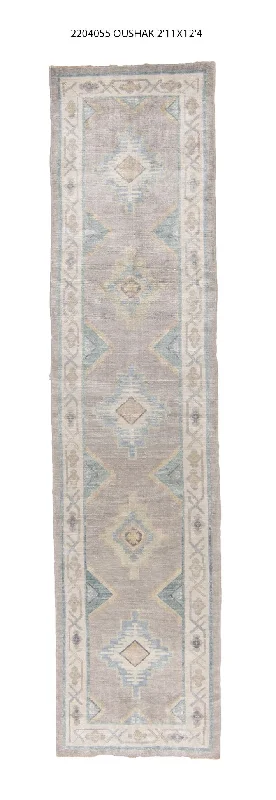 3x12 Modern Oushak Area Runner Rug