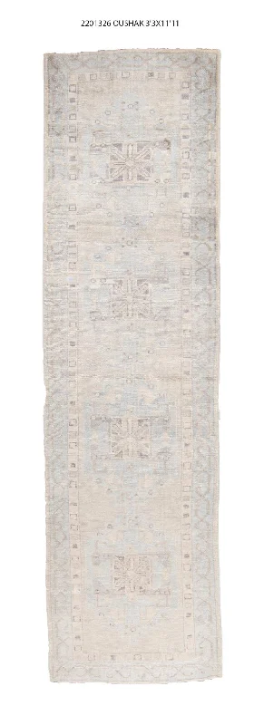 3x12 Modern Oushak Area Runner Rug