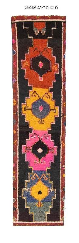 3x12 Old & Vintage Turkish Area Runner Rug