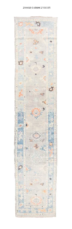 3x13 Modern Oushak Area Runner Rug