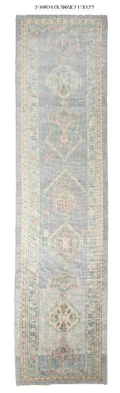 3x13 Modern Oushak Area Runner Rug