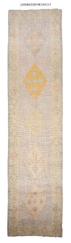 3x13 Modern Oushak Area Runner Rug