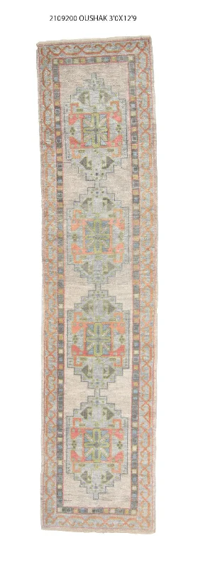 3x13 Modern Oushak Area Runner Rug