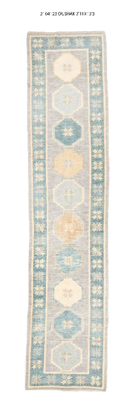 3x13 Modern Oushak Area Runner Rug