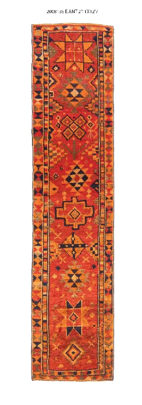 3x13 Old & Vintage Turkish Area Runner Rug