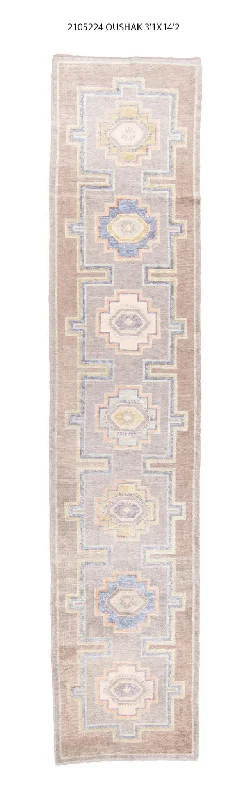 3x14 Modern Oushak Area Runner Rug