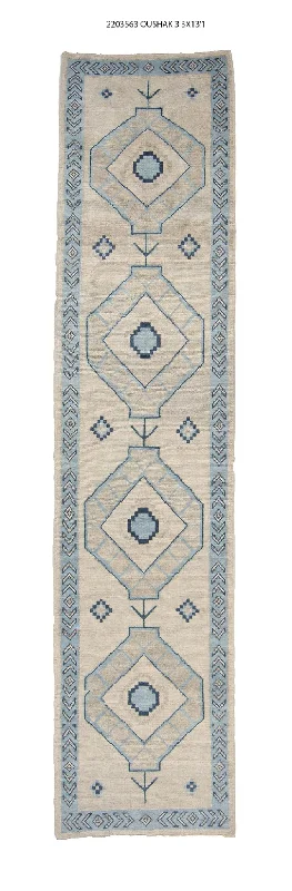 3x14 Modern Oushak Area Runner Rug