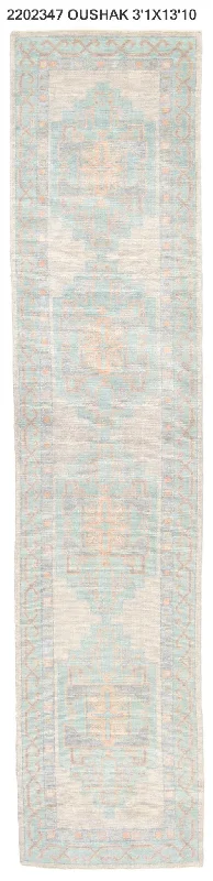 3x14 Modern Oushak Area Runner Rug