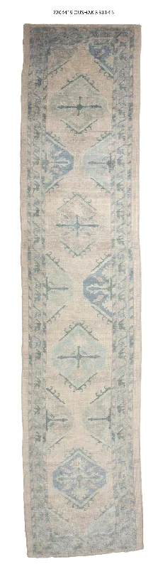 3x14 Modern Oushak Area Tulu Rug