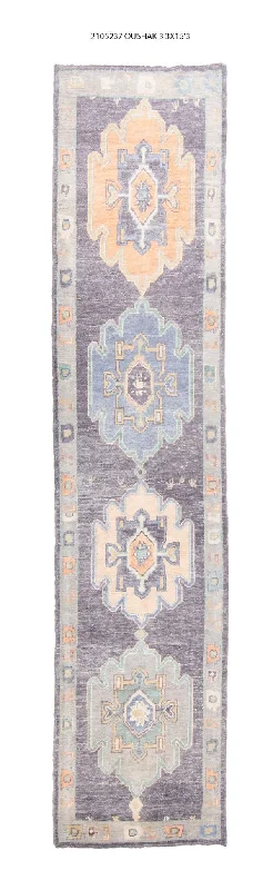 3x15 Modern Oushak Area Runner Rug