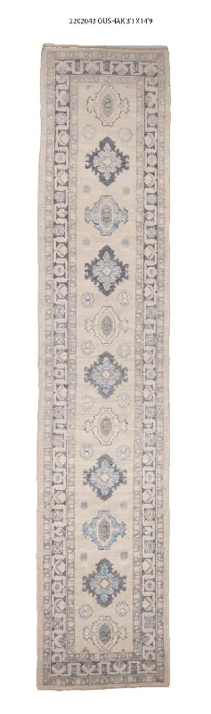 3x15 Modern Oushak Area Runner Rug