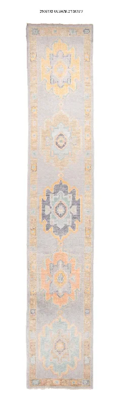 3x16 Modern Oushak Area Runner Rug