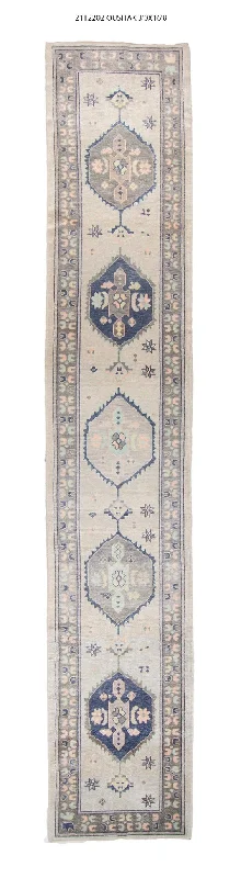 3x17 Modern Oushak Area Runner Rug