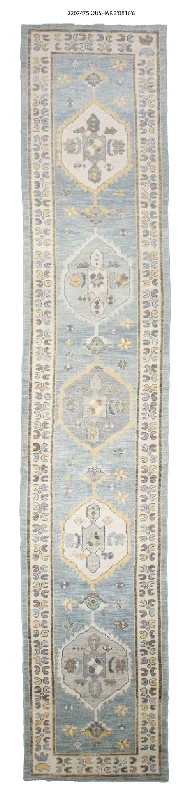 3x17 Modern Oushak Area Runner Rug