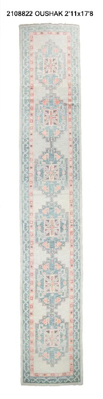 3x18 Modern Oushak Area Runner Rug