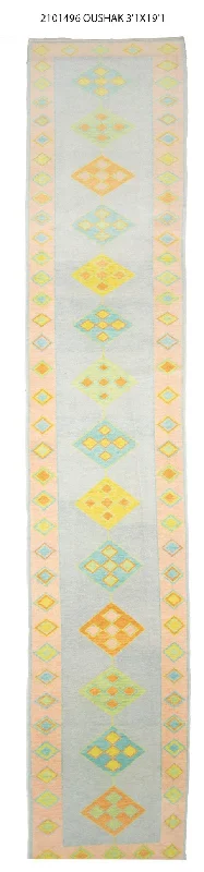 3x19 Modern Oushak Area Runner Rug