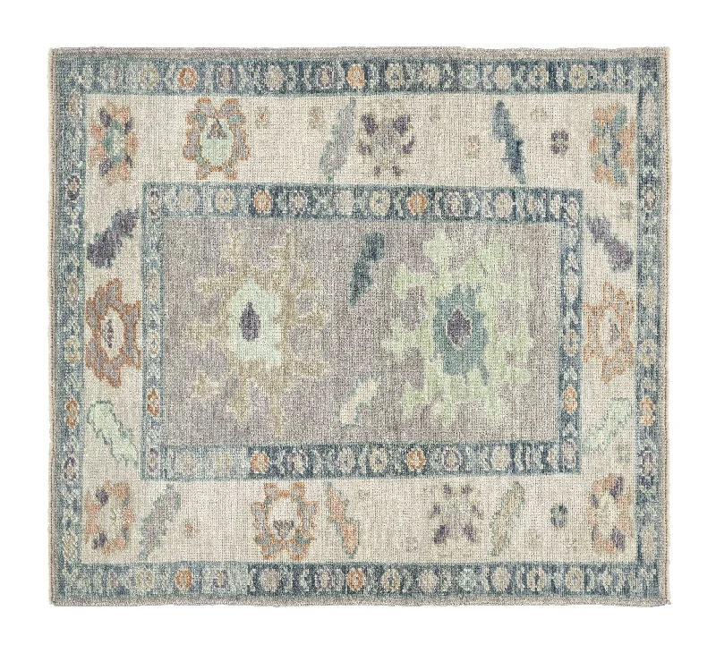 3x4 Colorful Modern Oushak Area Rug