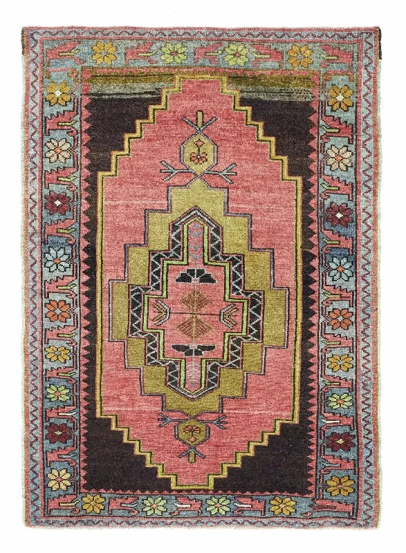 3x5 Red Old & Vintage Turkish Area Rug