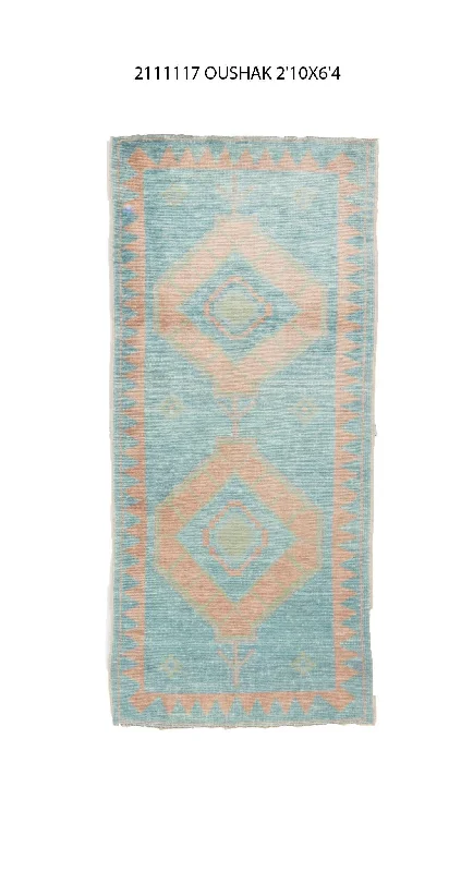 3x6 Modern Oushak Area Runner Rug