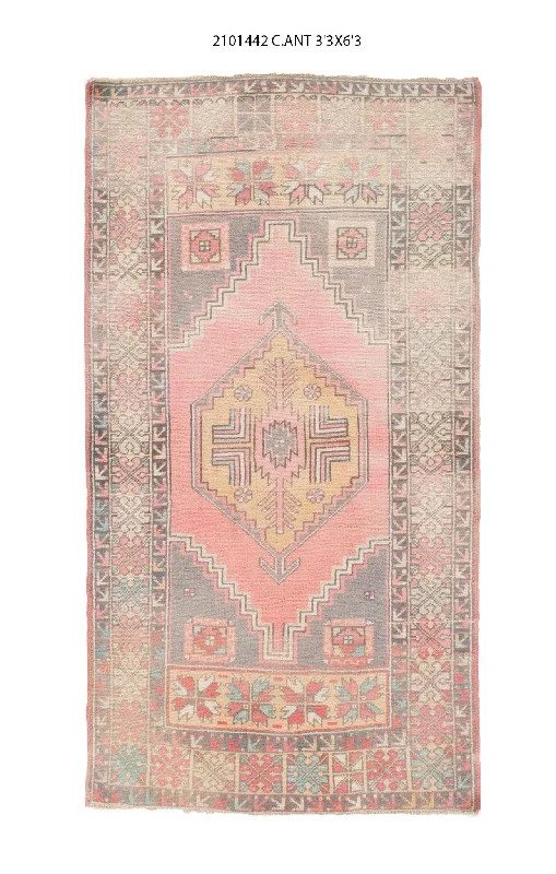 3x6 Old & Vintage Turkish Area Rug