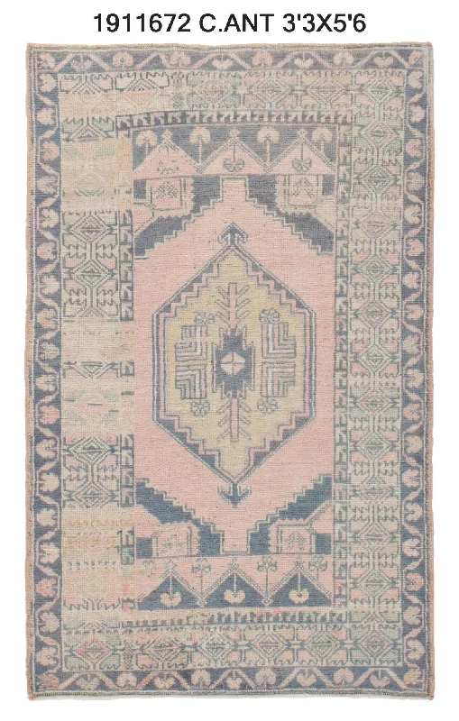 3x6 Old & Vintage Turkish Area Rug