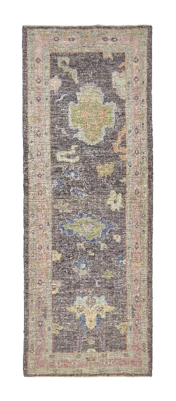 3x8 Soft Modern Oushak Runner Rug