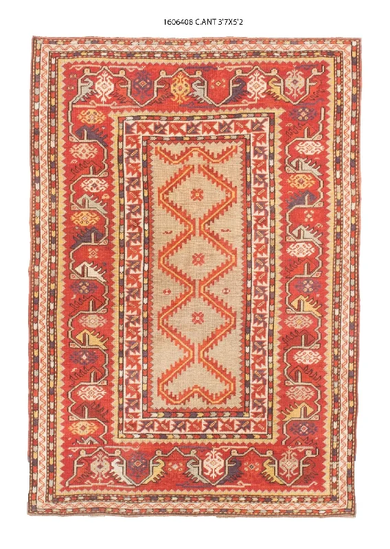 4x5 Old & Vintage Turkish Area Rug