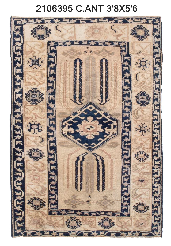 4x6 Old & Vintage Turkish Area Rug