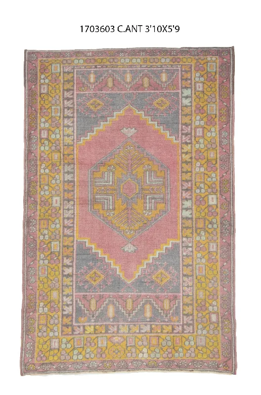 4x6 Old & Vintage Turkish Area Rug