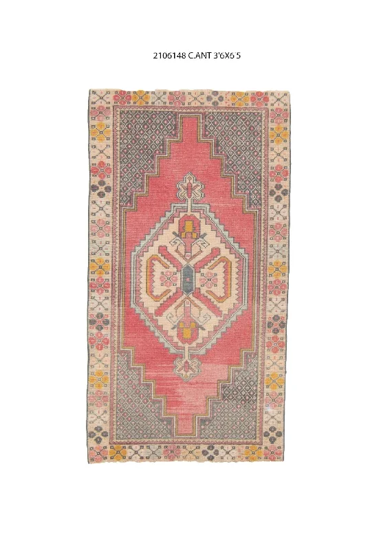 4x6 Old & Vintage Turkish Area Rug