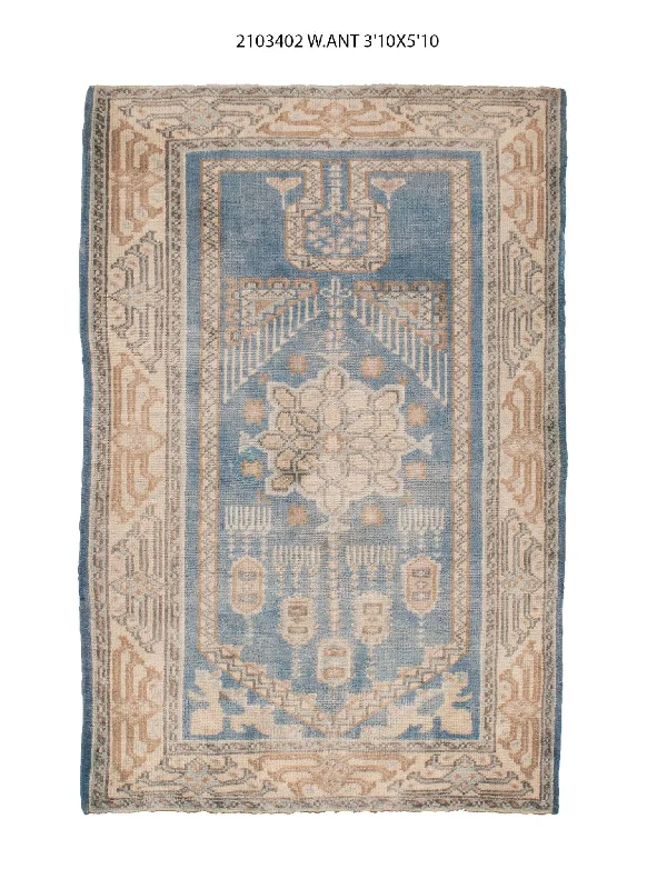 4x6 Old & Vintage Turkish Area Rug