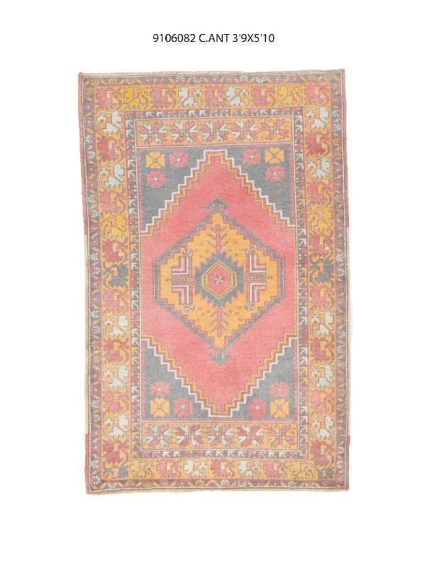 4x6 Old & Vintage Turkish Area Rug